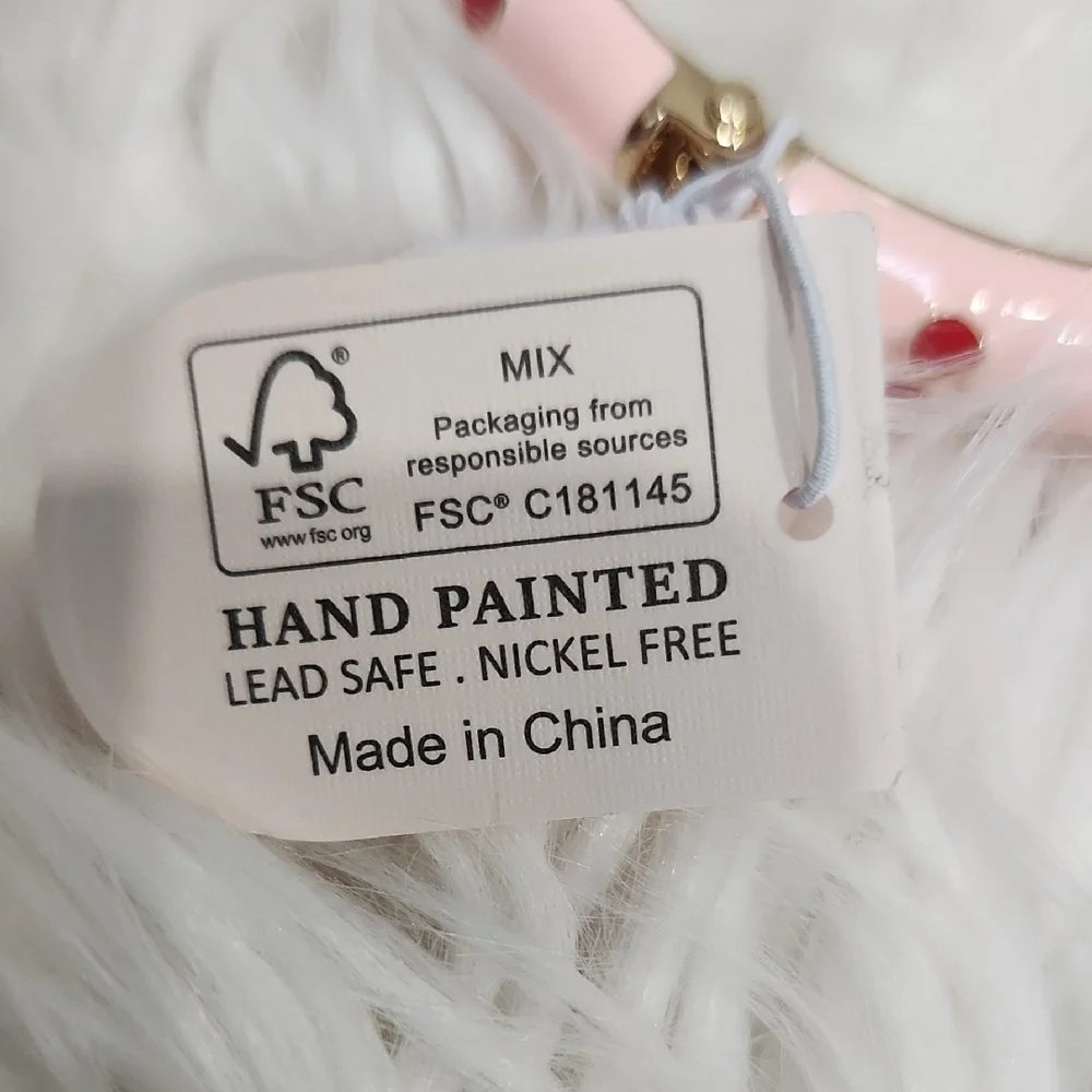 🍒🔹️ Piper K🔹️ Pink And Cherry Hinge  Bangle Hand Painted  Bracelet
